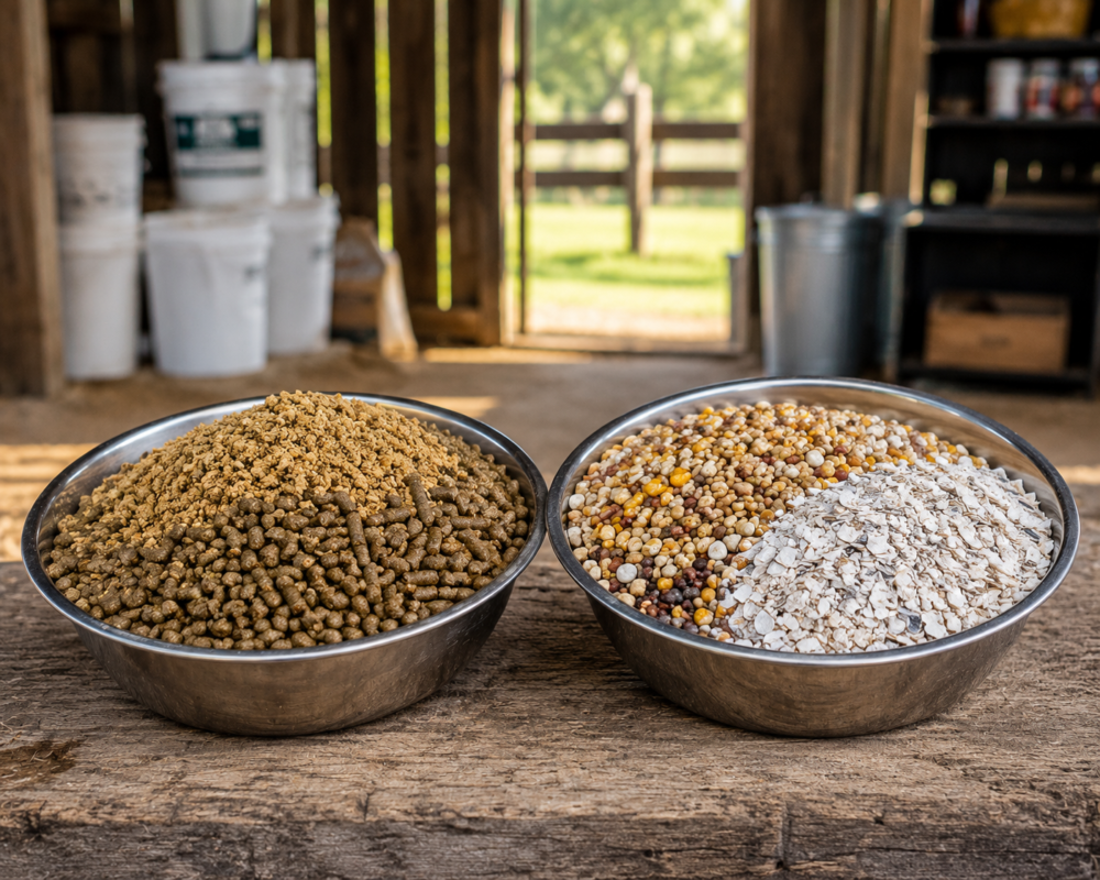 best feeds for growing stags and brood hens